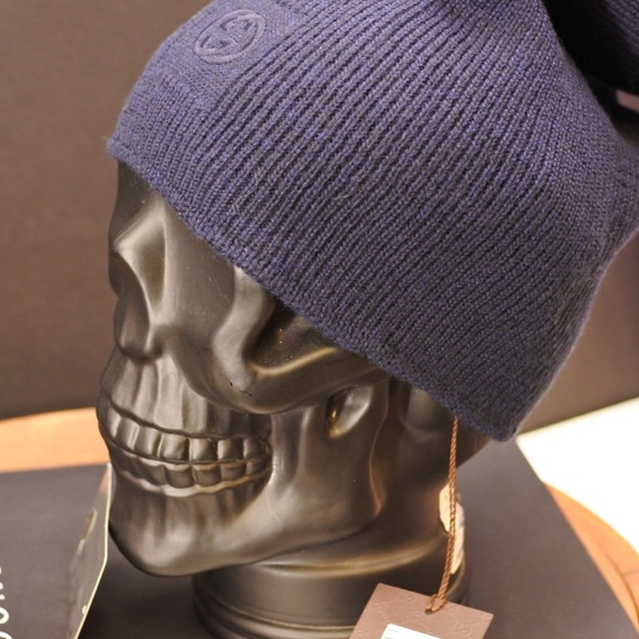⛔️ SOLD ⛔️ Gucci Wool Blue GG Beanie - Picture 3 of 4